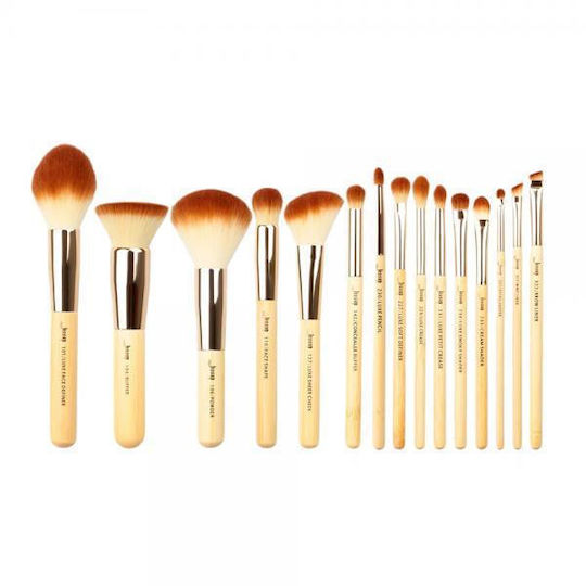 Jessup Beauty Επαγγελματικό Σετ με Πινέλα Μακιγιάζ για Foundation από Συνθετική Τρίχα 15τμχ