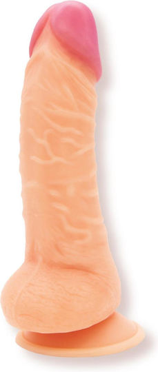 Realistisches Dildo mit Hoden und Saugnapf Fleisch 19cm