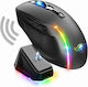 Spirit of Gamer Elite M50 Ασύρματο RGB Gaming Ποντίκι 8000 DPI Μαύρο