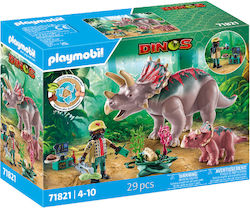 Playmobil Динозаври Трицератопс & Изследовател за 4-10 години
