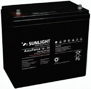 SunLight Accuforce Μπαταρία Φωτοβολταϊκών AGM 12V 57.8Ah C20