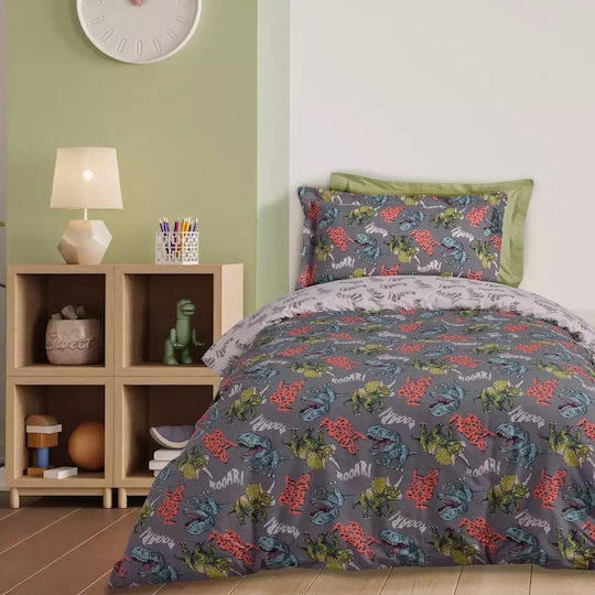Das Home Sheet Set Single from Cotton & Polyester Best Friends Cream, Grey 170x260cm 3pcs