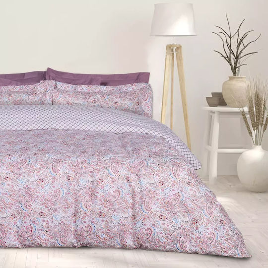 Das Home Sheet Set Single Cotton Pink, Red 170x260cm 3pcs