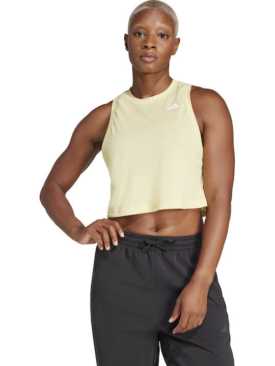 adidas Train Essentials Boxy Μπλούζα Κίτρινη adidas Train Essentials Boxy Μπλούζα Κίτρινη