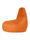 Πουφ Sessel Orange 80x80cm