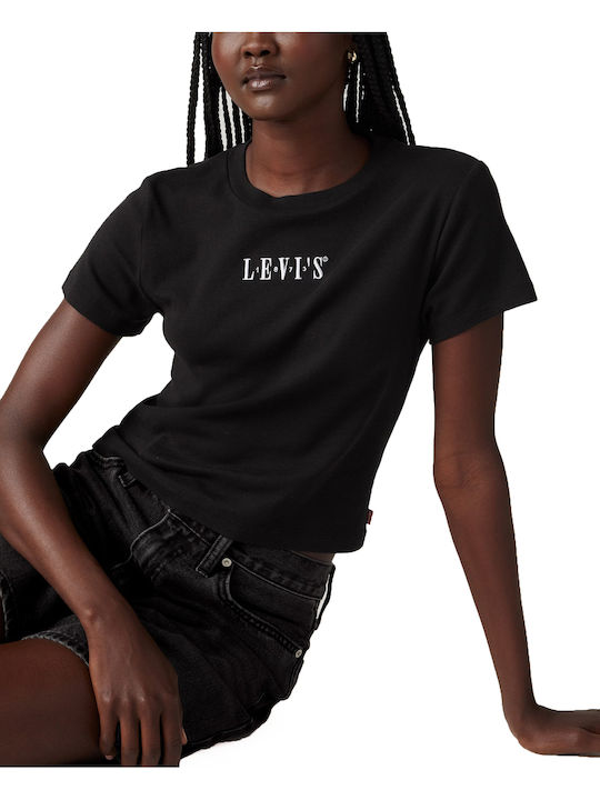 Levi's Essential Sporty T-Shirt Μαύρο