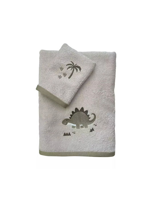Das Home Set de prosoape pentru copii 2pcs 4937 Beige, Olive De greutate 420gr/m²