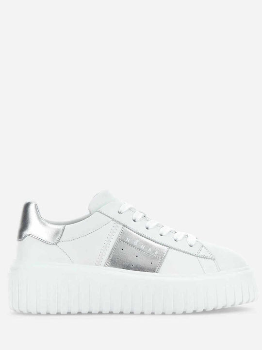 スニーカー HOGAN Men Sneakers HXM6450FE91LE93038 WHITE Sneakers Hogan H-Stripes WHITE, BLUE for Man