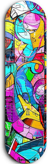Glasmalerei Graffiti Abstrakt 226sng1158 20x80cm Multi Wallity Vertikal Glas