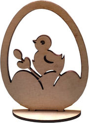 Wooden Egg Bird 9x7cm