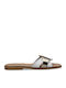 Women's Flat Sandals in White Color