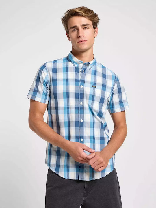 Lee Kurzärmlig Hemd Blue