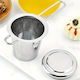 Stainless Steel Tea Filter Long Handle & Lid