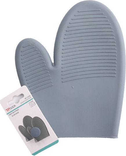 Tpster Ofenhandschuh Silikon in Gray Farbe 1Stück