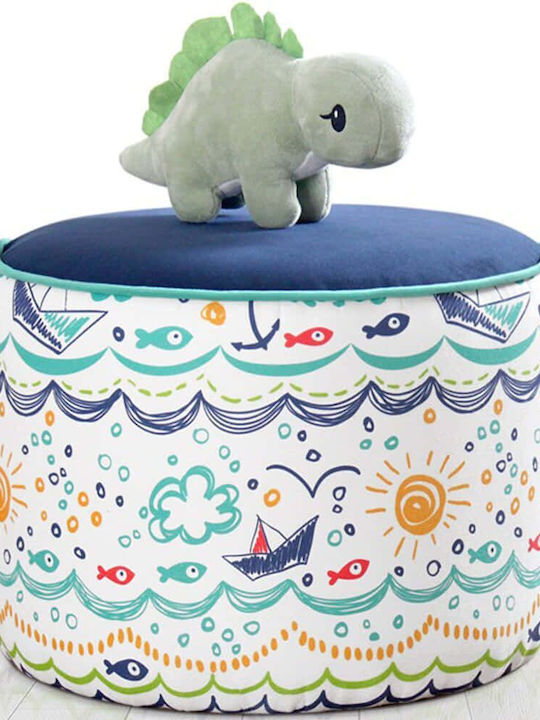 Stool Multicolour 44x44x32cm