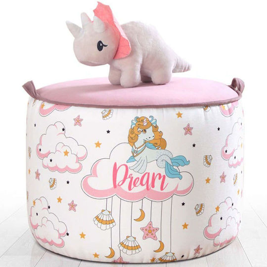 Stool Multicolour 44x44x32cm