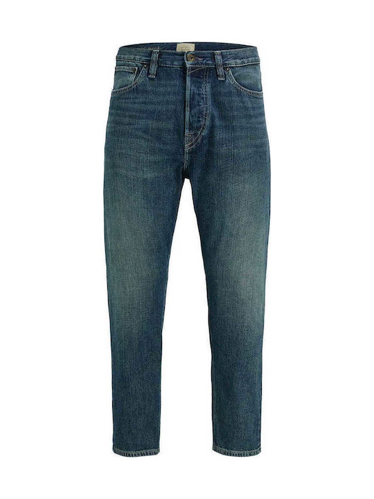 Jack & Jones Ανδρικό Παντελόνι Τζιν Cropped Μπλ...