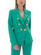 C. Manolo Women's Double Breasted Blazer Green (Green)