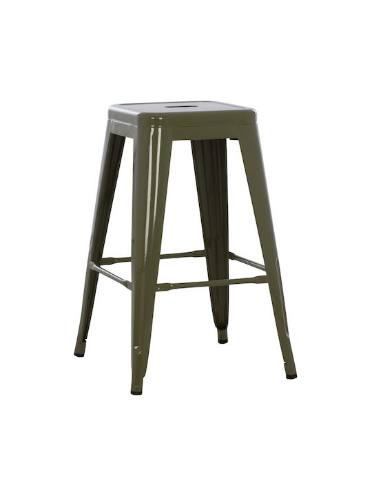 Scaun Metalic Bar De Exterior Verde Măsliniu În...