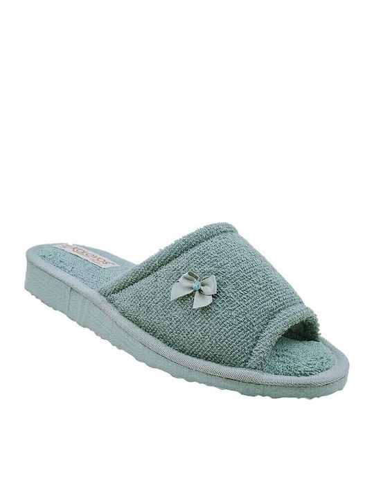 Kolovos Terry Winter Women's Slippers Green