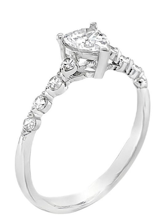 Xryseio Einzelstein aus Weißgold 14K