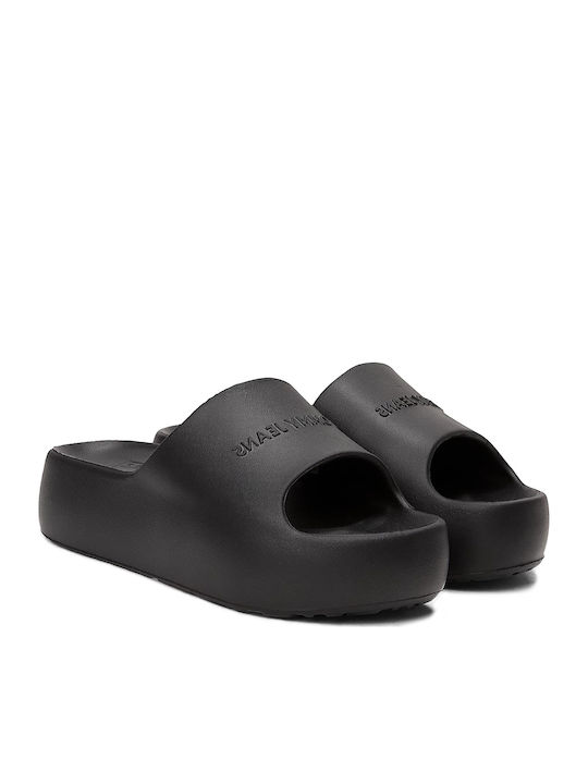 Tommy Hilfiger Slides σε Μαύρο Χρώμα