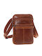 Leather Men's Bag Shoulder / Crossbody Tabac Brown