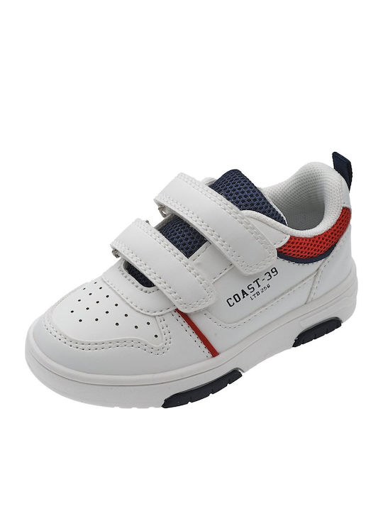 Corradino Παιδικά Sneakers με Σκρατς Λευκά