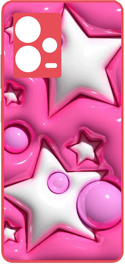 Stars Premium Protective Hard Case Hot Pink Θήκη Xiaomi Redmi Note 12 5g