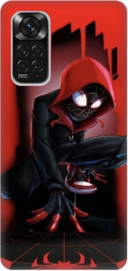 Силиконов калъф Miles Morales Spiderman за Xiaomi Redmi Note 11 4G Червен