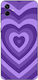 Hearts Silicone Case Θήκη Samsung Galaxy A04 Purple