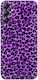 Animal Print Leopard Purple Silicone Case for Samsung Galaxy M34 5G