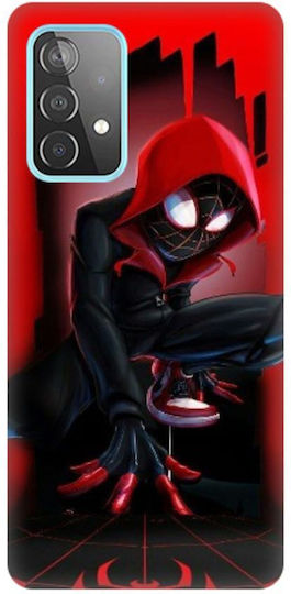 Силиконов калъф Miles Morales Spiderman за Samsung Galaxy A52s A52 5G A52 4G Червен