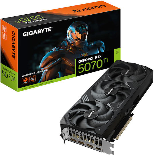 Gigabyte GeForce RTX 5070 Ti 16GB GDDR7 Windforce OC SFF Κάρτα Γραφικών