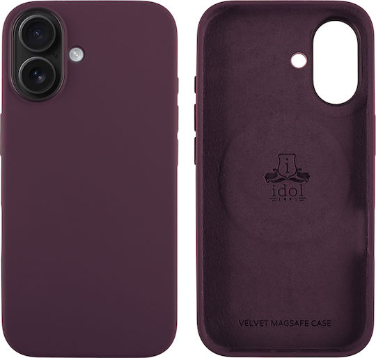 Idol 1991 Velvet Back Cover Silicone Black (iPhone 16)