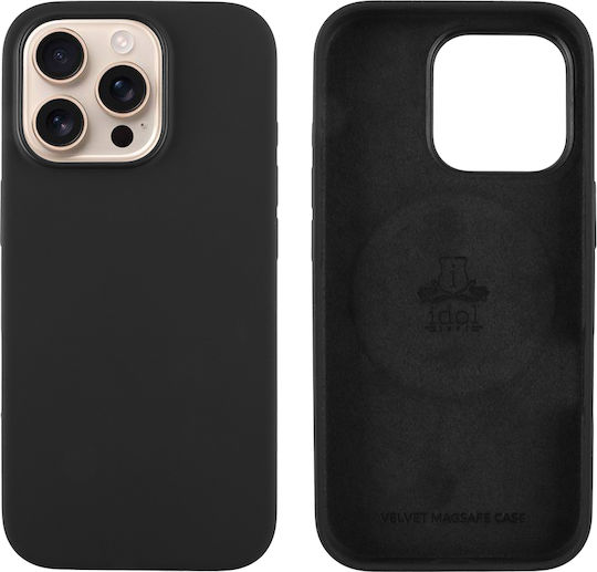 Idol 1991 Velvet Back Cover Σιλικόνης Μαύρο (iPhone 16 Pro)
