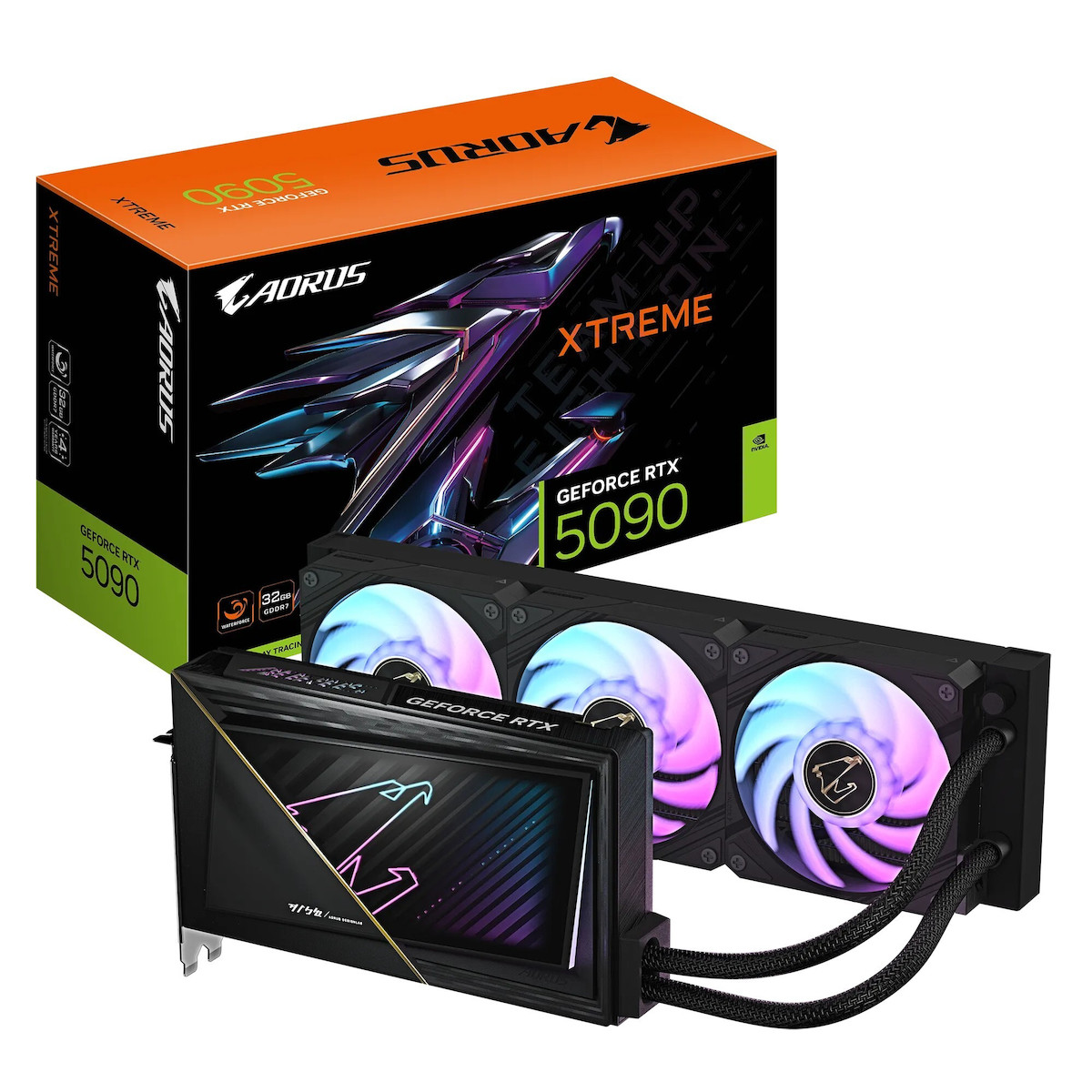 Gigabyte GeForce RTX 5090 32GB GDDR7 Xtreme Waterforce Κάρτα Γραφικών
