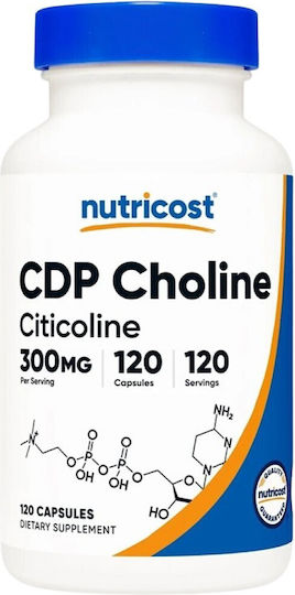 Nutricost Choline 300mg Ειδικό Συμπλήρωμα Διατροφής 120 κάψουλες