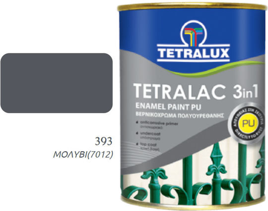 Tetralux Βερνικόχρωμα Αντισκωριακό Διαλύτου 3 1 Tetralac 0.75lt Μολυβί