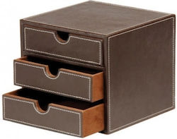 Osco Schreibtischschublade 17x17x18.2cm Braun