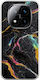 Cracked Marble Colorful Xiaomi Redmi Note 14 Pro+ 5g Flexible TPU Transparent Silicone