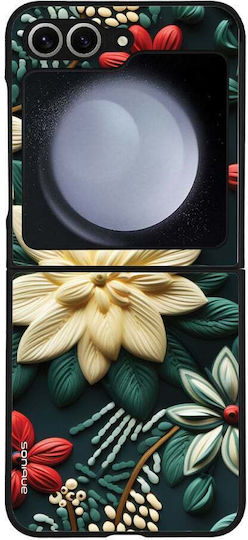 Sonique 3D Blumenserie Hülle für Samsung Galaxy Z Flip 6 Grün