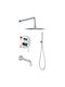 Interflex Set Mixer, Gură, Telefon & Cap Duș Îngropată pentru Duș Argintiu