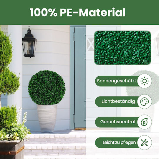 Costway Künstliche Buchsbaumkugeln PE Material Innen- und Außendekoration Hz10291-m Costway Künstliche Buchsbaumkugeln PE Material Innen- und Außendekoration Hz10291-m