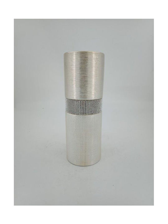 Karvounis Decorative Vase Rhinestones Ecru 10.8...