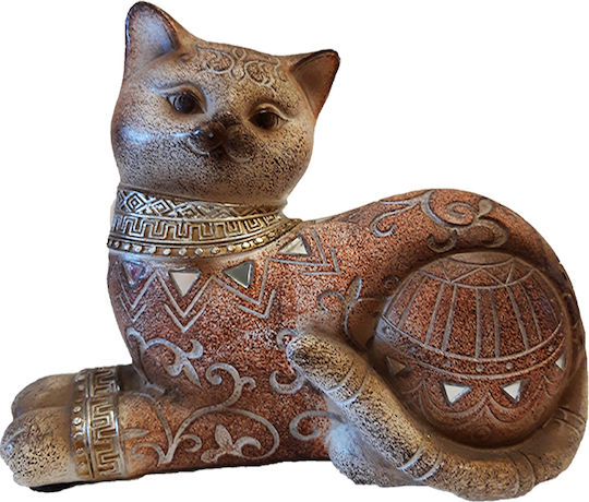 Karvounis Decorative Cat Polyresin 14x12x6cm 1pcs