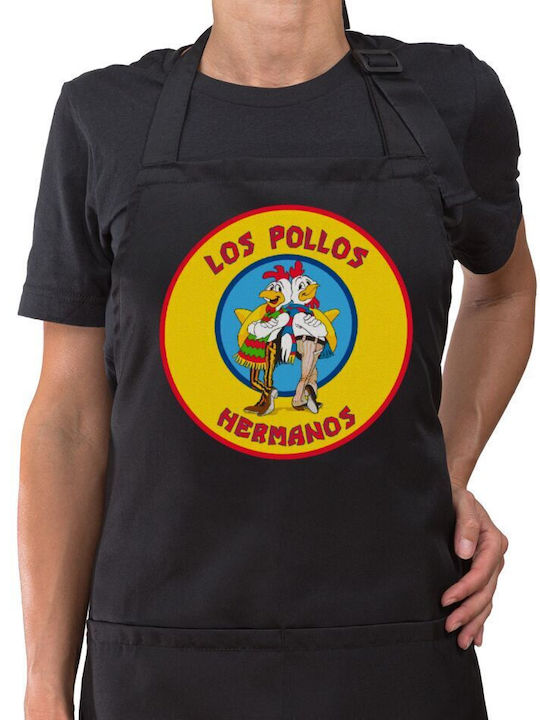 Șorț lung de bucătar Los Pollos Hermanos cu buz...