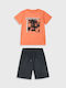 Kinder-Set mit Shorts Sommer 2Stück Orange