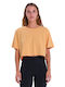 Γυναικείο Crop T-shirt Πορτοκαλί