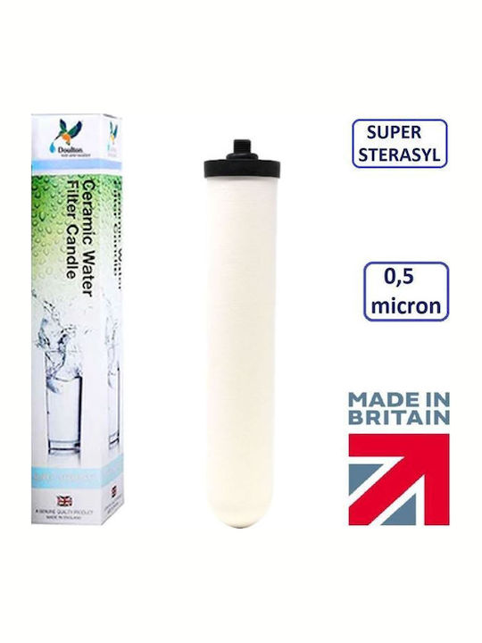Doulton Filtru de Apă de Înlocuire pentru Blat din Cărbune Activ Super Sterasyl pentru HCP,HCS,HIP, Ecofast 0.5 μm - micrometru